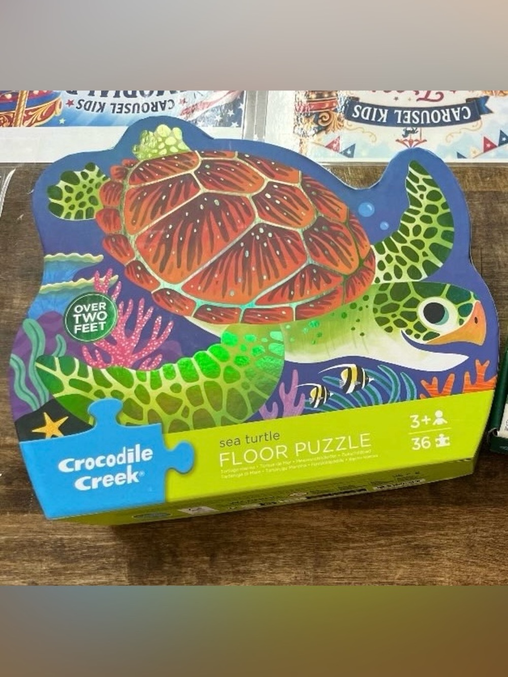 Crocodile Creek Sea Turtle Floor Puzzle 36 Piece Jigsaw Puzzle Ages 3+